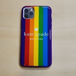 NWOT Kate Spade Rainbow Logo iPhone 11 PRO MAX Case